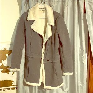 Athleta gray and white jacket (M)